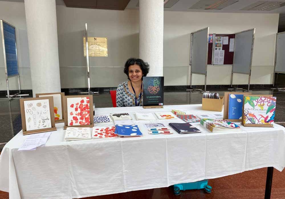 Zine display at IISER Pune