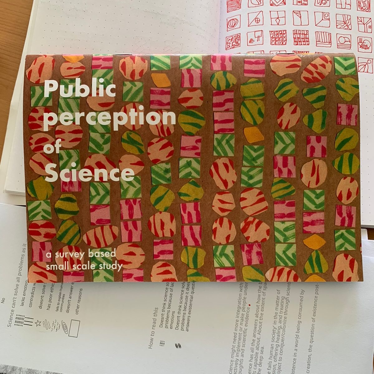 Zine: data visualization on public perception of science