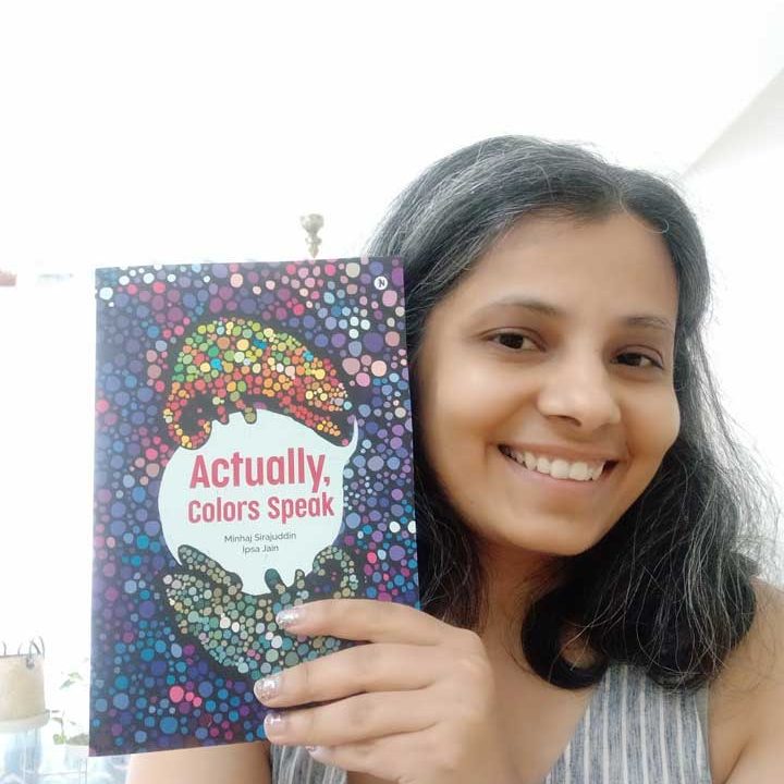 with first copy of the book